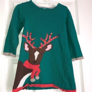 Mini Boden Reindeer Christmas Dress